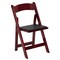 Emma and Oliver 4 Pack Wood Folding Chair with Vinyl Padded Seat